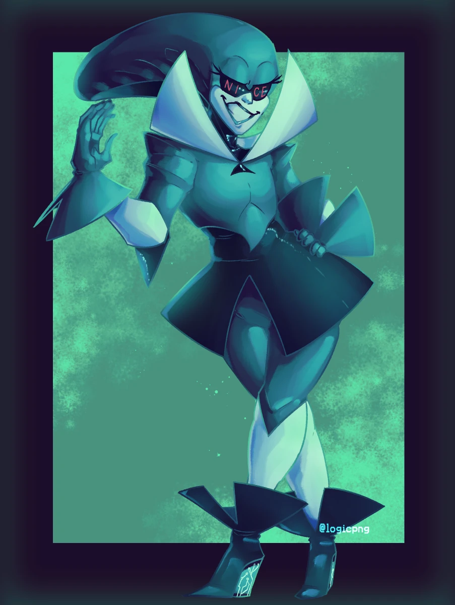 Digital drawing of Queen with an alternate outfit